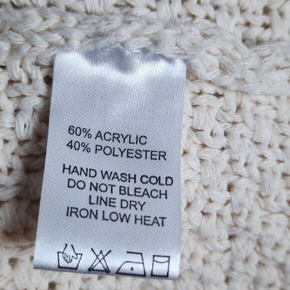 ee:some Cardigan Sweater Womens Size M/L Red White Blue Fringe USA Boho Patriot - Picture 6 of 6